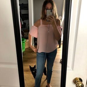 Candie’s off shoulder top